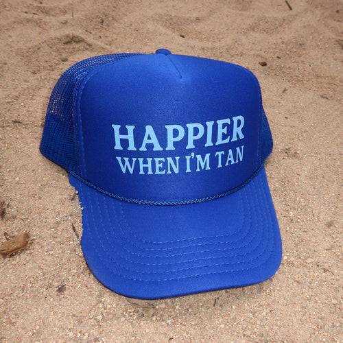 HAPPIER WHEN I'M TAN - BLUE